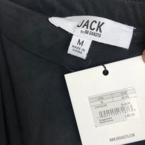 Jack By BB Dakota Black Break on Through Faux Suede Skinny Legging Size M - Picture 5 of 6